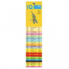 Бумага цветная IQ color БОЛЬШОЙ ФОРМАТ (297х420 мм), А3, 160 г/м2, 250 л., пастель, желтая, YE23