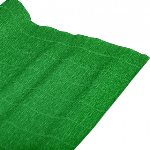 Бумага гофрированная (ИТАЛИЯ) 180 г/м2, зеленая (563), 50х250 см, BRAUBERG FIORE, 112629