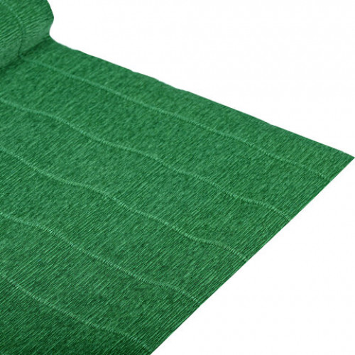 Бумага гофрированная (ИТАЛИЯ) 180 г/м2, темно-зеленая (561), 50х250 см, BRAUBERG FIORE, 112616