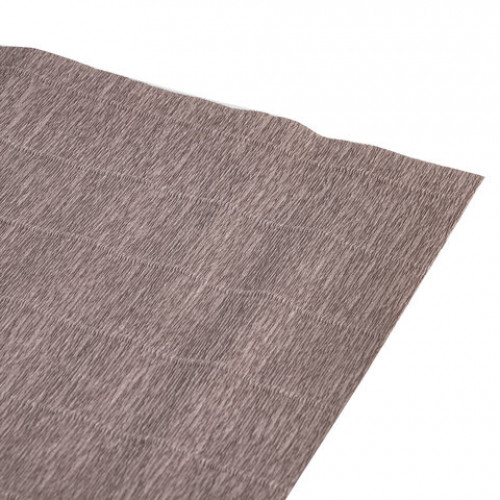 Бумага гофрированная (ИТАЛИЯ) 180 г/м2, серая (604), 50х250 см, BRAUBERG FIORE, 112655