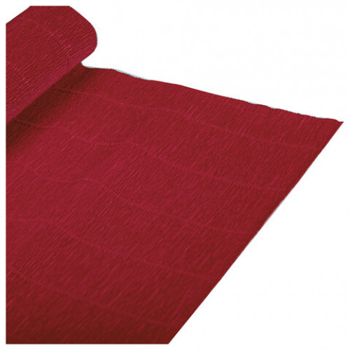 Бумага гофрированная (ИТАЛИЯ) 140 г/м2, гранат (983), 50х250 см, BRAUBERG FIORE, 112580