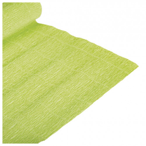 Бумага гофрированная (ИТАЛИЯ) 140 г/м2, салатовая (958), 50х250 см, BRAUBERG FIORE, 112567