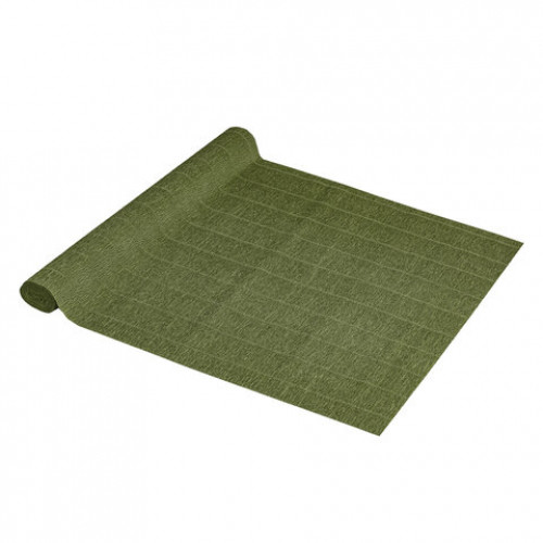 Бумага гофрированная (ИТАЛИЯ) 180 г/м2, оливковая (17a8), 50х250 см, BRAUBERG FIORE, 112618