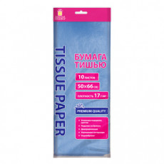 Цветная бумага ТИШЬЮ 17 г/м2, 50х66 см, 10 листов, голубой цвет, ЗОЛОТАЯ СКАЗКА, 116478 Цветная бумага ТИШЬЮ 17 г/м2, 50х66 см, 10 листов, голубой цвет, ЗОЛОТАЯ СКАЗКА, 116478