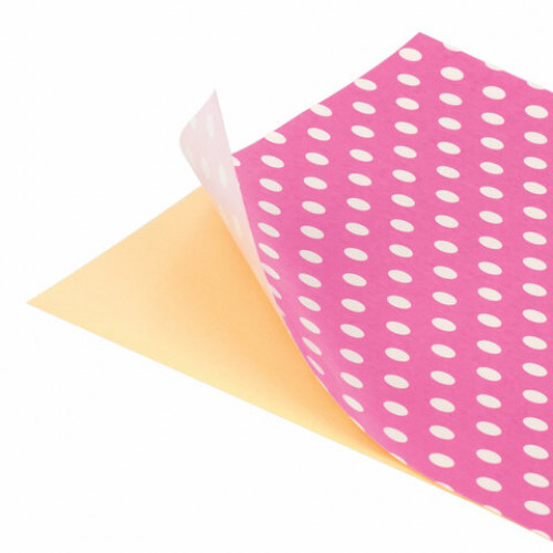 Цветная бумага, А4, офсетная САМОКЛЕЯЩАЯСЯ, 5 листов 5 цветов, ГОРОШЕК, 80 г/м2, ОСТРОВ СОКРОВИЩ, 210х297 мм, 129300