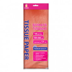 Цветная бумага ТИШЬЮ 17 г/м2, 50х66 см, 10 листов, коралловый цвет, ЗОЛОТАЯ СКАЗКА, 116477 Цветная бумага ТИШЬЮ 17 г/м2, 50х66 см, 10 листов, коралловый цвет, ЗОЛОТАЯ СКАЗКА, 116477