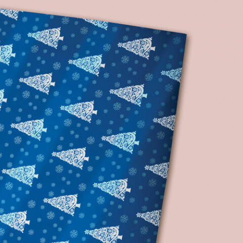 Бумага упаковочная подарочная С ЭФФЕКТАМИ новогодняя НАБОР 3 шт., Xmas Pattern 70х100 см, ЗОЛОТАЯ СКАЗКА, 591935