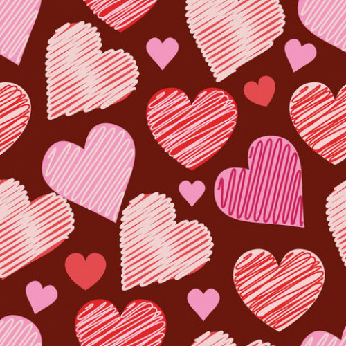 Бумага упаковочная мелованная 70х100 см ЗОЛОТАЯ СКАЗКА Love, 5 дизайнов, 70 г/м2, 591595