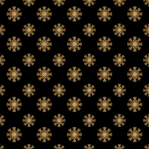 Бумага упаковочная новогодняя 70х100 см ЗОЛОТАЯ СКАЗКА Black&Gold, 5 дизайнов, 70 г/м2, 591584
