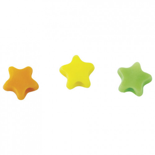 Бусины для творчества Звезды, 10 мм, 30 грамм, желтые, оранжевые, зеленые, ОСТРОВ СОКРОВИЩ, 661249