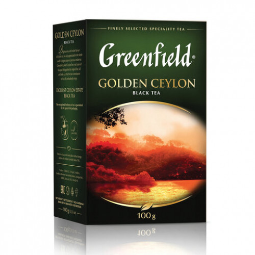 Чай GREENFIELD (Гринфилд) Golden Ceylon ОРА, черный, листовой, 100 г, 0351