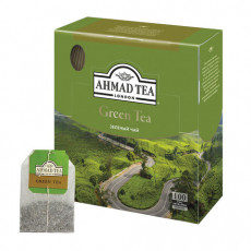 Чай AHMAD (Ахмад) Green Tea, зеленый, 100 пакетиков по 2 г, 478i-08