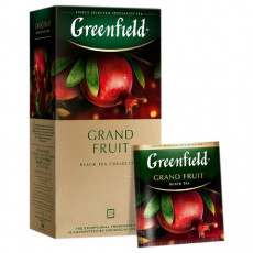 Чай GREENFIELD (Гринфилд) Grand Fruit, черный, гранат-розмарин, 25 пакетиков в конвертах по 1,5 г, 1387-10