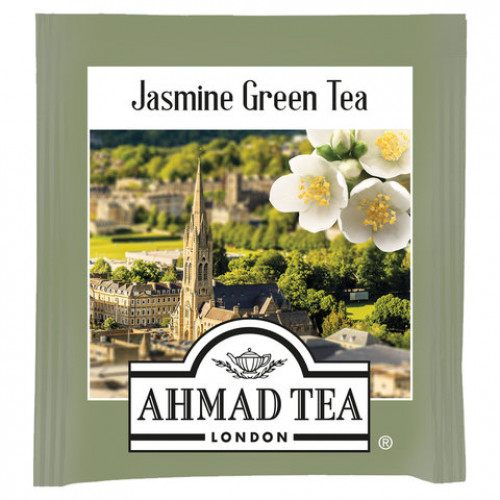 Чай AHMAD (Ахмад) Jasmine Green Tea, зелёный с жасмином, 100 пакетиков по 2 г, 475i-08