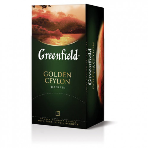 Чай GREENFIELD (Гринфилд) Golden Ceylon, черный, 25 пакетиков в конвертах по 2 г