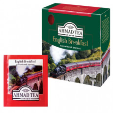 Чай AHMAD (Ахмад) English Breakfast, черный, 100 пакетиков по 2 г, 600i-08