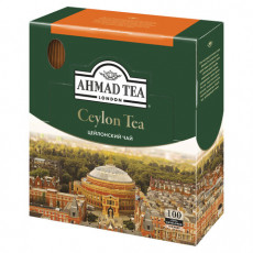 Чай AHMAD Ceylon Tea, черный, 100 пакетиков с ярлычками по 2 г, 163i-08