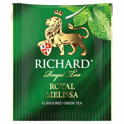 Чай RICHARD Royal Melissa, зеленый, 100 сашетов по 1,5 г, 101427