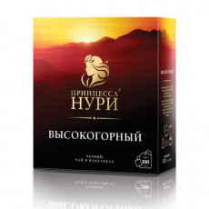Чай ПРИНЦЕССА НУРИ Высокогорный, черный, 100 пакетиков по 2 г, 0201-18-А6
