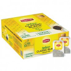 Чай LIPTON Black Classic, черный, 100 пакетиков с ярлычками по 1,8 г, 68703987