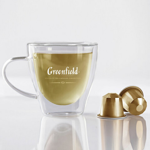 Чай в капсулах GREENFIELD Garnet Oolong, зеленый, гранат-василек, 10 шт. х 2,5 г, 1363-10