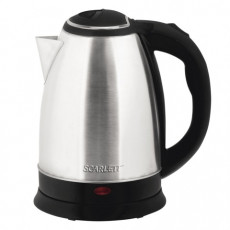 Чайник SCARLETT SC-EK21S26, 2 л, 1800 Вт, закрытый нагревательный элемент, сталь Чайник SCARLETT SC-EK21S26, 2 л, 1800 Вт, закрытый нагревательный элемент, сталь