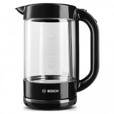Чайник BOSCH TWK70B03, 1,7 л, 2400 Вт, закрытый нагревательный элемент, стекло, черный Чайник BOSCH TWK70B03, 1,7 л, 2400 Вт, закрытый нагревательный элемент, стекло, черный