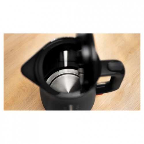 Чайник BOSCH TWK3M123, 1,7л, 2400Вт, закрытый нагревательный элемент, пластик, черный