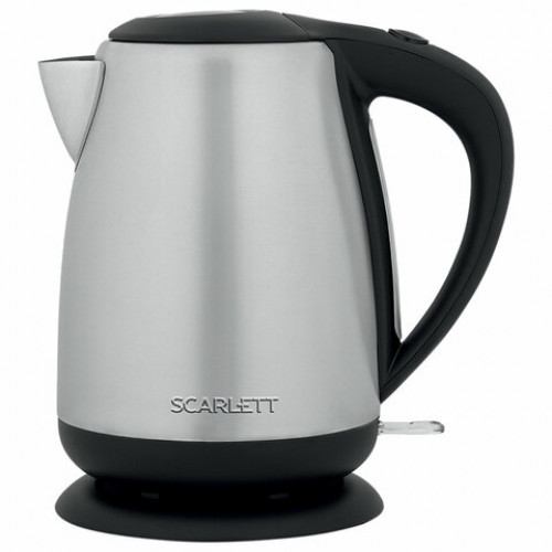 Чайник SCARLETT SC-EK21S93, 1,7 л, 2200 Вт, закрытый нагревательный элемент, сталь