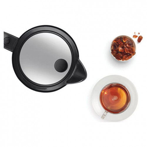 Чайник BOSCH TWK70B03, 1,7 л, 2400 Вт, закрытый нагревательный элемент, стекло, черный