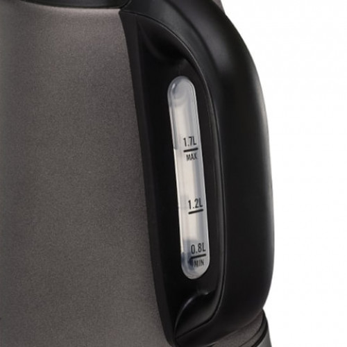 Чайник TEFAL KI270930, 1,7 л, 2400 Вт, закрытый нагревательный элемент, нержавеющая сталь, серый