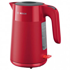 Чайник Bosch TWK 2M164, 1,7л, 2400Вт, закрытый нагревательный элемент, пластик, красный