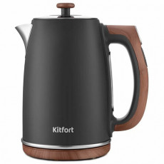 Чайник KITFORT КТ-6120-1, 1,7л,2200Вт,закрытый нагрев.элемент,LED диспл.,ТЕРМОРЕГУЛЯТОР,сталь,мятный