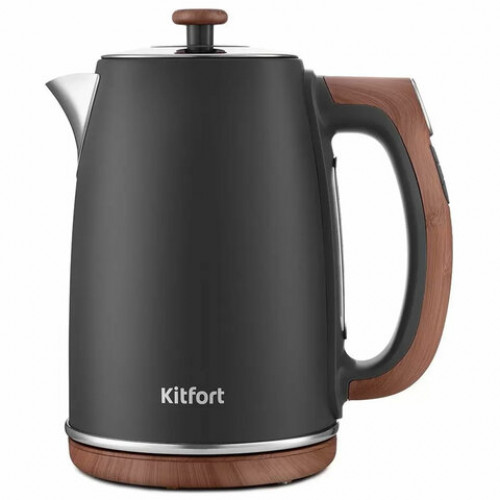 Чайник KITFORT КТ-6120-1, 1,7л,2200Вт,закрытый нагрев.элемент,LED диспл.,ТЕРМОРЕГУЛЯТОР,сталь,мятный