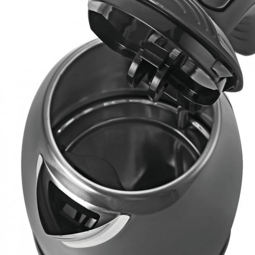 Чайник BOSCH TWK7805, 1,7 л, 2200 Вт, закрытый нагревательный элемент, нержавеющая сталь, черный
