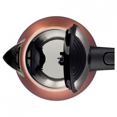 Чайник BOSCH TWK7809, 1,7 л, 2200 Вт, закрытый нагревательный элемент, нержавеющая сталь, медный