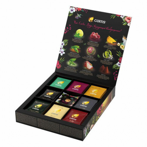 Чай CURTIS Dessert-Blooming Tea Collection НАБОР ассорти мелкий лист 40 сашетов, 516700