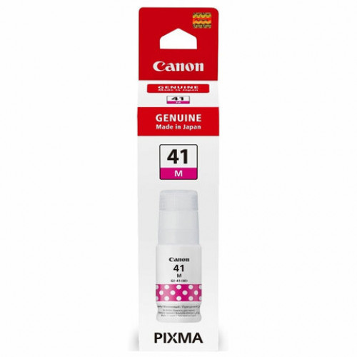 Чернила CANON (GI-41M) для G1400/G2400/G3400, пурпурные, 7700 стр., ОРИГИНАЛЬНЫЕ, 4544C001