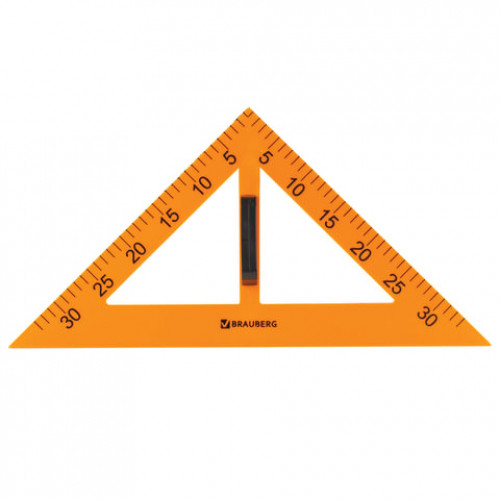 Набор чертежный для классной доски (2 треугольника, транспортир, циркуль, линейка 100 см), BRAUBERG, 210383