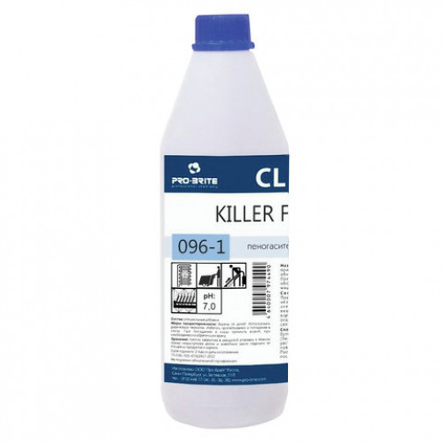 Пеногаситель-антивспениватель 1 л, PRO-BRITE KILLER FOAM, концентрат, 096-1
