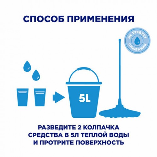 Средство для мытья пола и поверхностей 500 мл, МИСТЕР МУСКУЛ После дождя, 365719