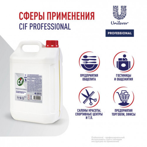 Средство моющее универсальное с дезинфицирующим эффектом, 5 л, CIF PROFESSIONAL