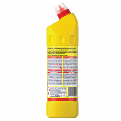 Чистящее средство 1 л, DOMESTOS (Доместос) Лимонная свежесть, с отбеливающим эффектом