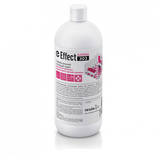 Чистящее средство-крем щелочное 1 л, EFFECT Gamma 303, универсальное, для мытья поверхностей, 13119