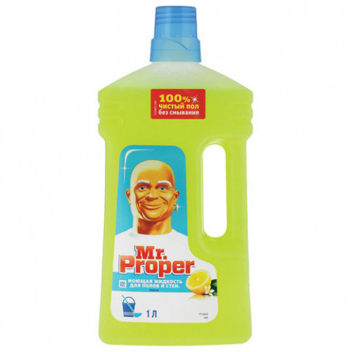 Средство для мытья пола и стен 1 л, MR. PROPER (Мистер Пропер) Лимон, 1008196