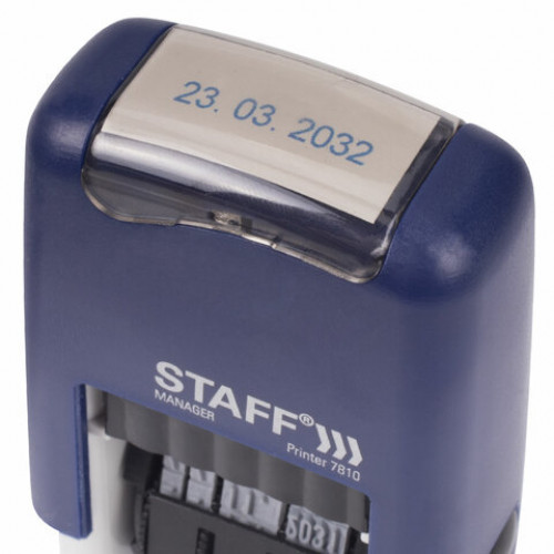 Датер-мини STAFF, месяц цифрами, оттиск 22х4 мм, Printer 7810 BANK, 237433