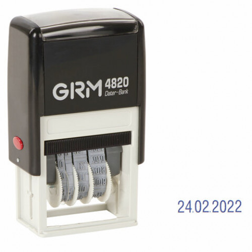 Датер-мини месяц цифрами, оттиск 22х4 мм синий, GRM 4820 BANK, 124361133