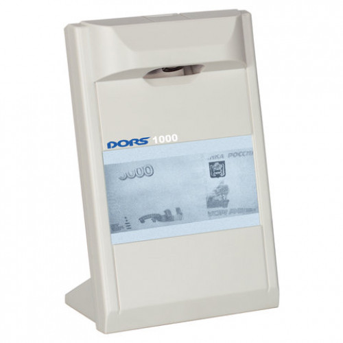 Детектор банкнот DORS 1000 М3, ЖК-дисплей 10 см, просмотровый, ИК-детекция, спецэлемент М, серый, 1000M3