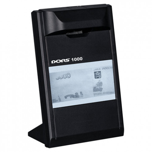 Детектор банкнот DORS 1000 М3, ЖК-дисплей 10 см, просмотровый, ИК-детекция, спецэлемент М, черный, FRZ-022087