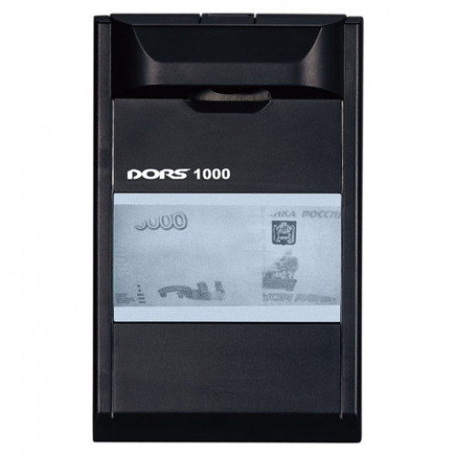 Детектор банкнот DORS 1000 М3, ЖК-дисплей 10 см, просмотровый, ИК-детекция, спецэлемент М, черный, FRZ-022087